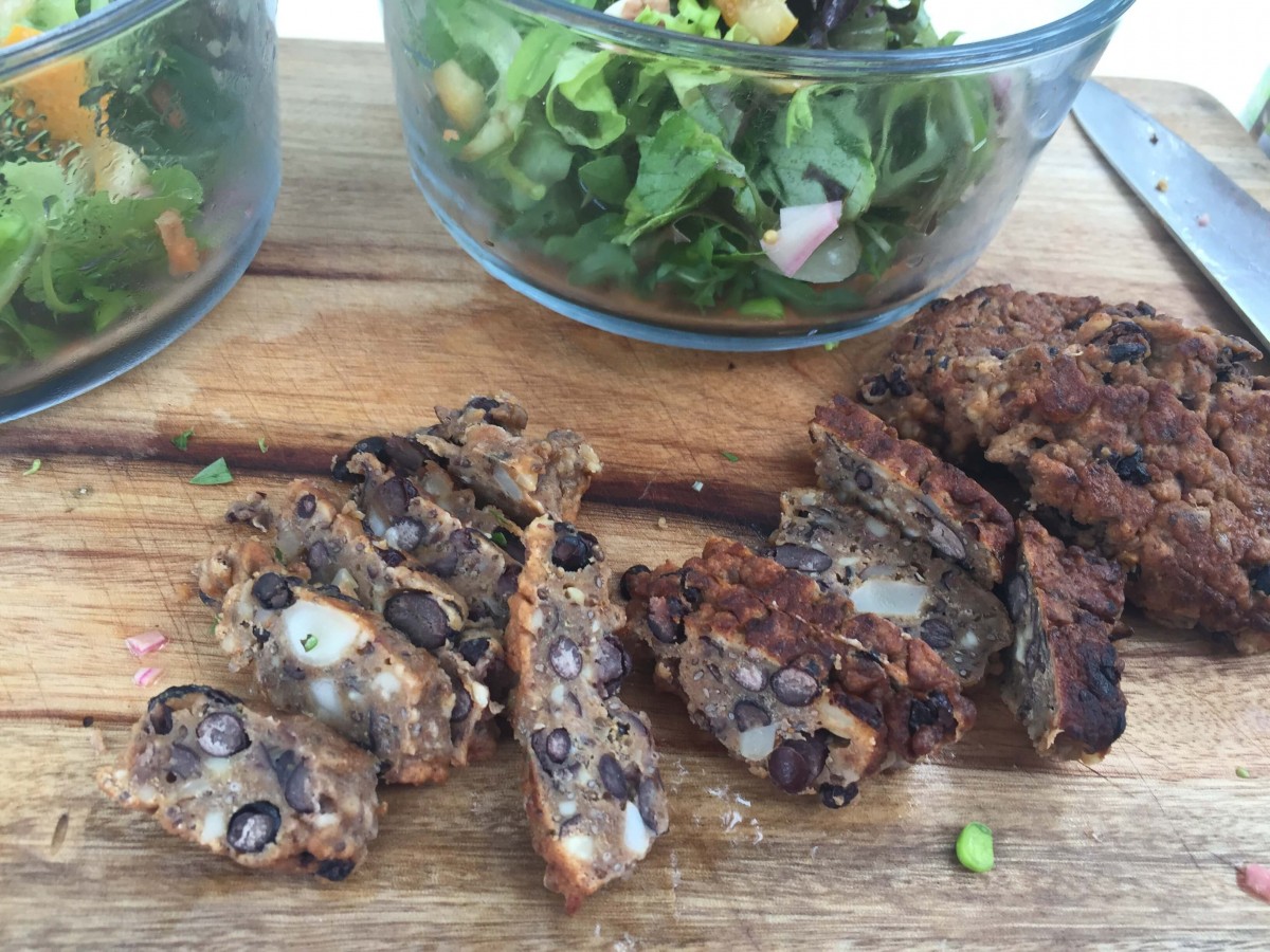 Black Bean and Mixed Nut Patties