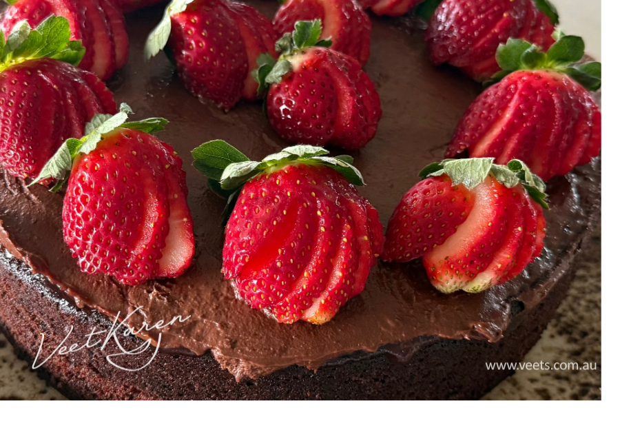 Chocolate fudge-like cake