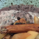 Black Rice & Coconut Porridge with fruit compote