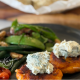 Sweet Potato Cakes with Dill & Cashew Yoghurt